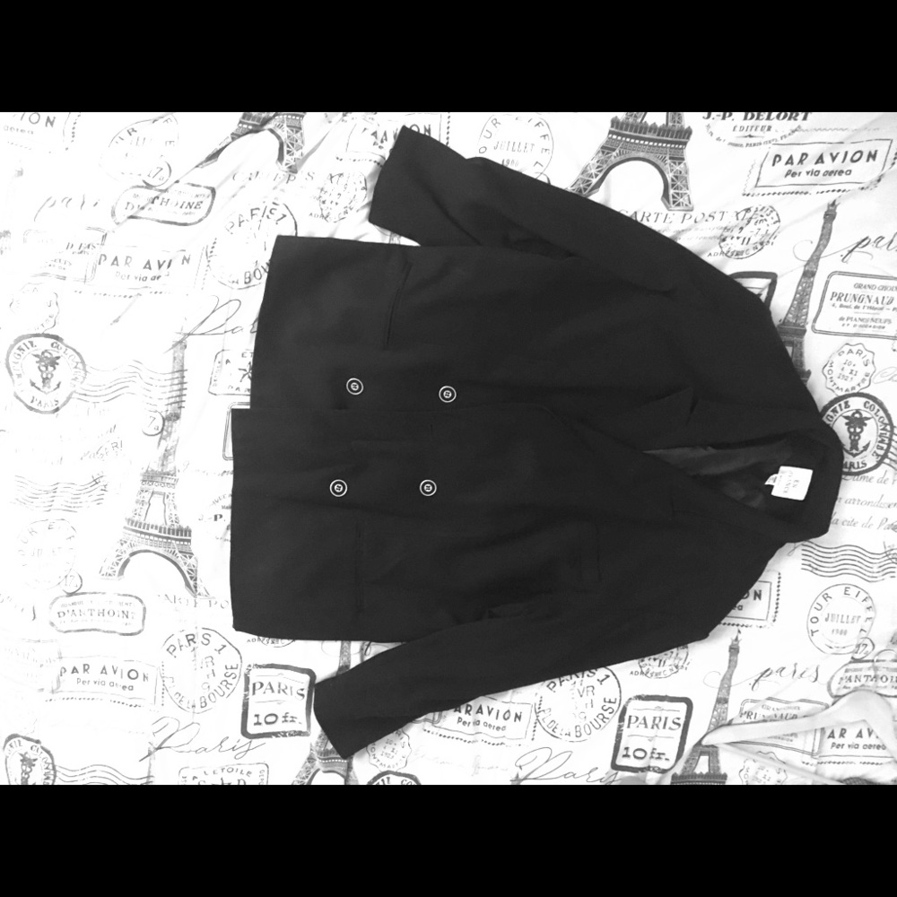 Black Double Breasted Jacket